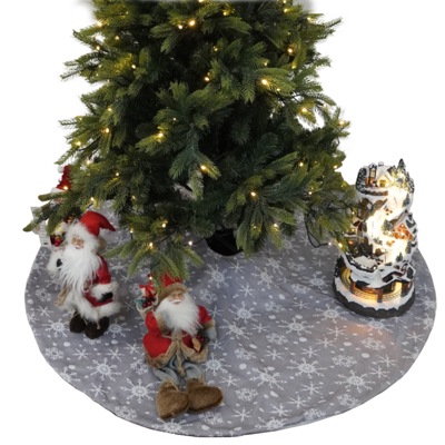 Karácsonyfa alátét, szürke, 1,2 m, CYNTIA