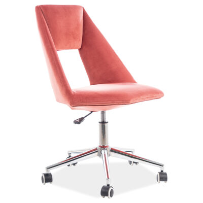 Irodai szék PAX bársony rózsaszín minta 173