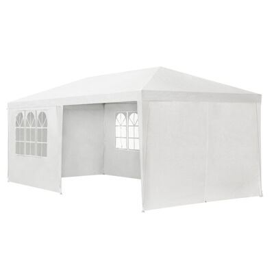 Kerti sátor 3x6m oldalfalakkal fehér